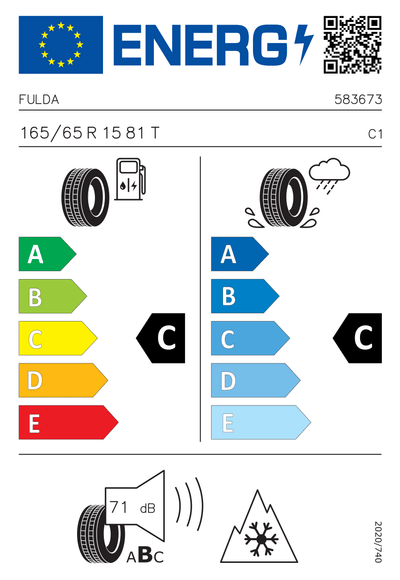 FULDA 165/65 R 15 TL 81T MULTICONTROL
