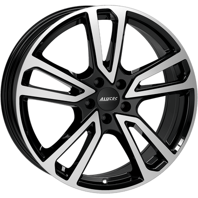 Alutec Tormenta 7,0x17 LK5/100 ET46 schwarz poliert