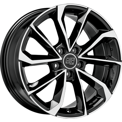 MSW Typ 42 7,5x17 LK5/114 ET45 schwarz poliert